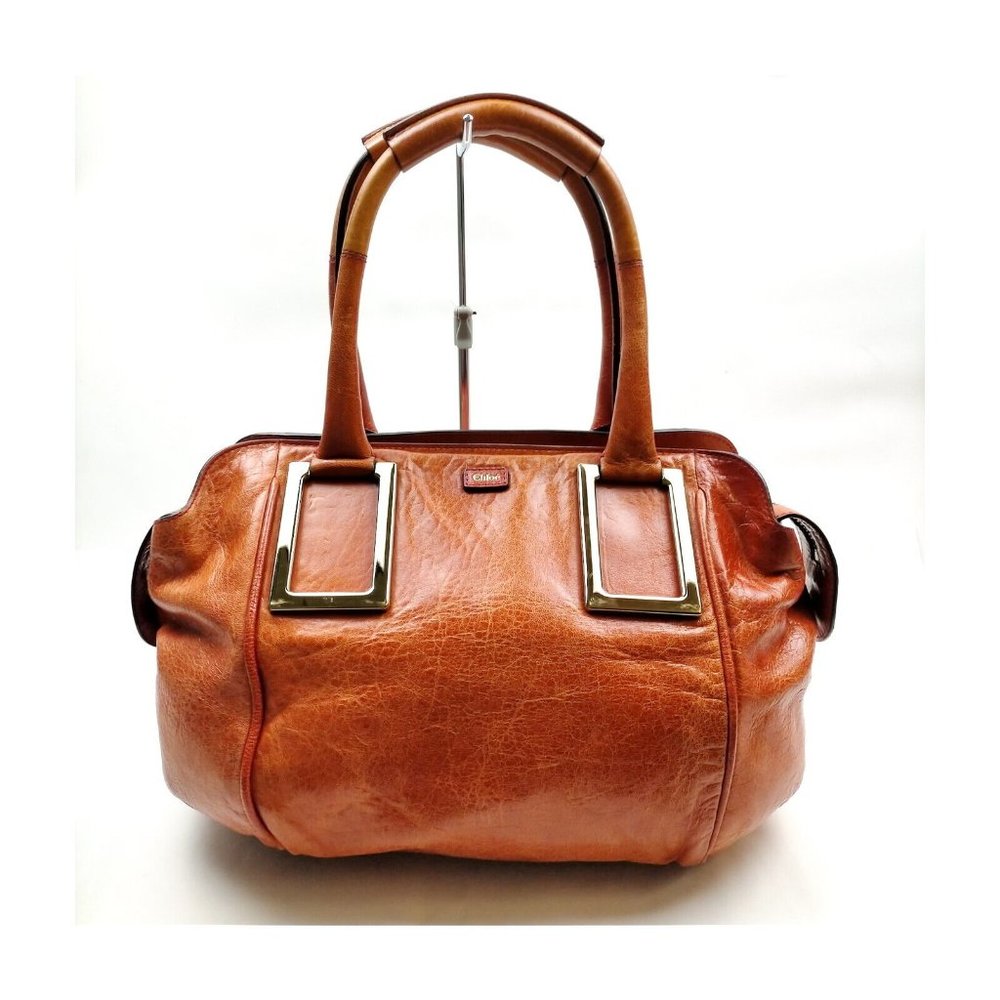 Chloe Hand Bag Brown Leather 3215305